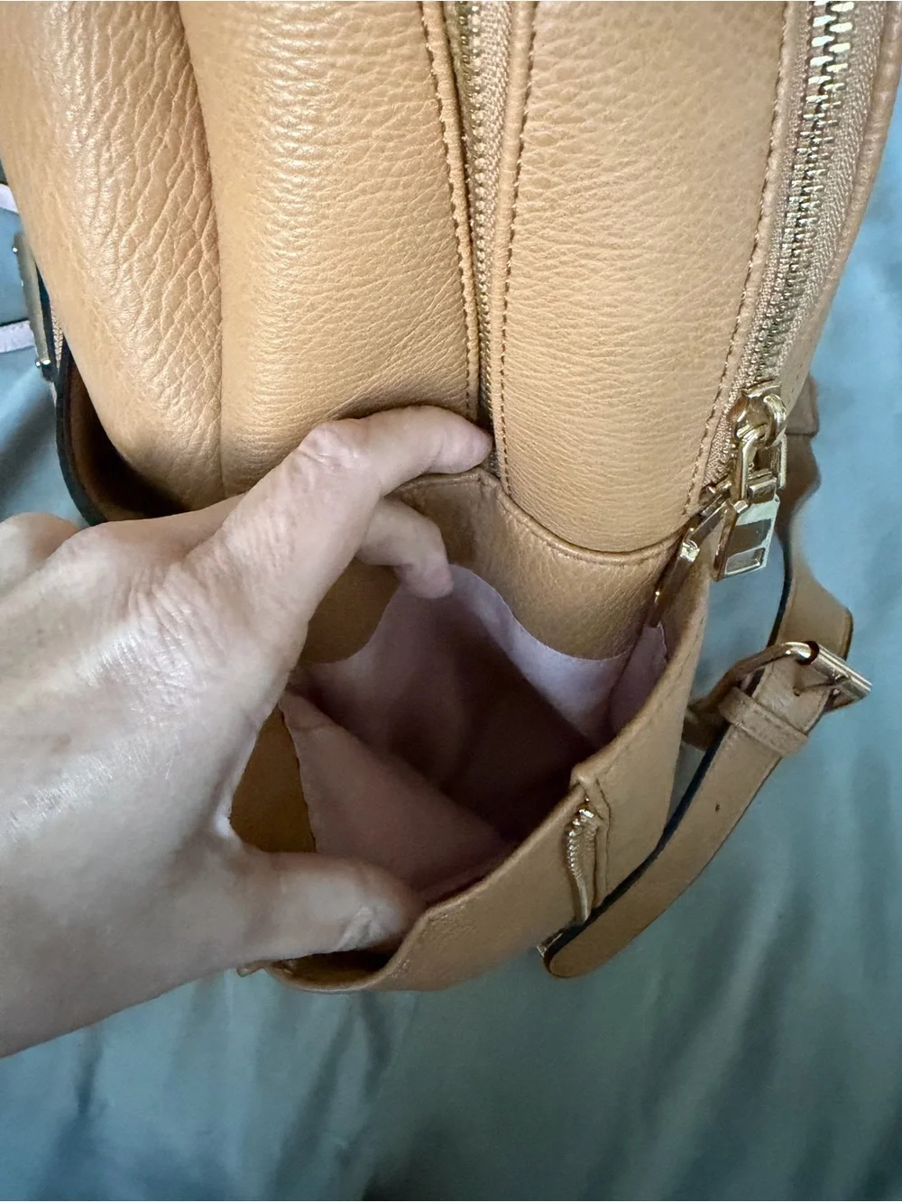 Poppy & Peonies Brooklyn Backpack in Camel
